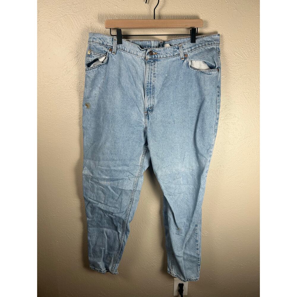 Vintage Levi's Orange Tab Jeans Women's Size 22 950 Tapered Leg Pants TINY FLAW